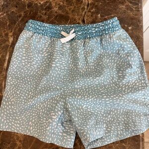 Chubbies-boys Light Blue Printed Swim Shorts with Drawstring